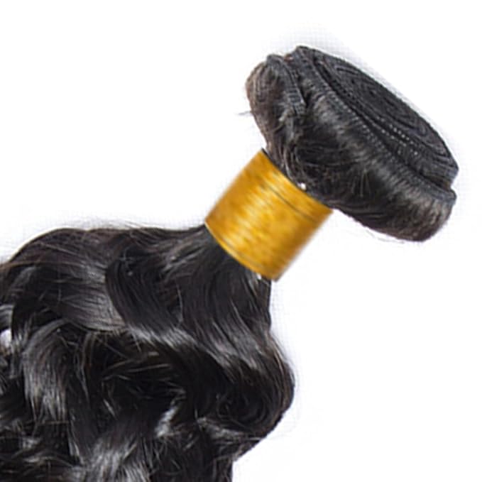 28 30 32 Inch Human Hair Bundles Color 1B Kinky Curly Bundles Niegmeag Peruvian Virgin Remy Hair Extensions Double Weft Soft and Silky Natural Black Curly Bundle Hair Weave