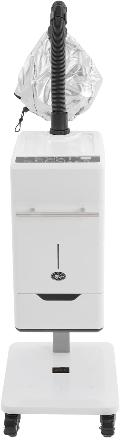 Nano Ionic Hair Steamer Machine - 500W Professional Hair & Scalp Care with 6 Modes Hair Color Processor, Adjustable Temp 32-140°F, 1000ml Tank, for Home & Salon Use (White)