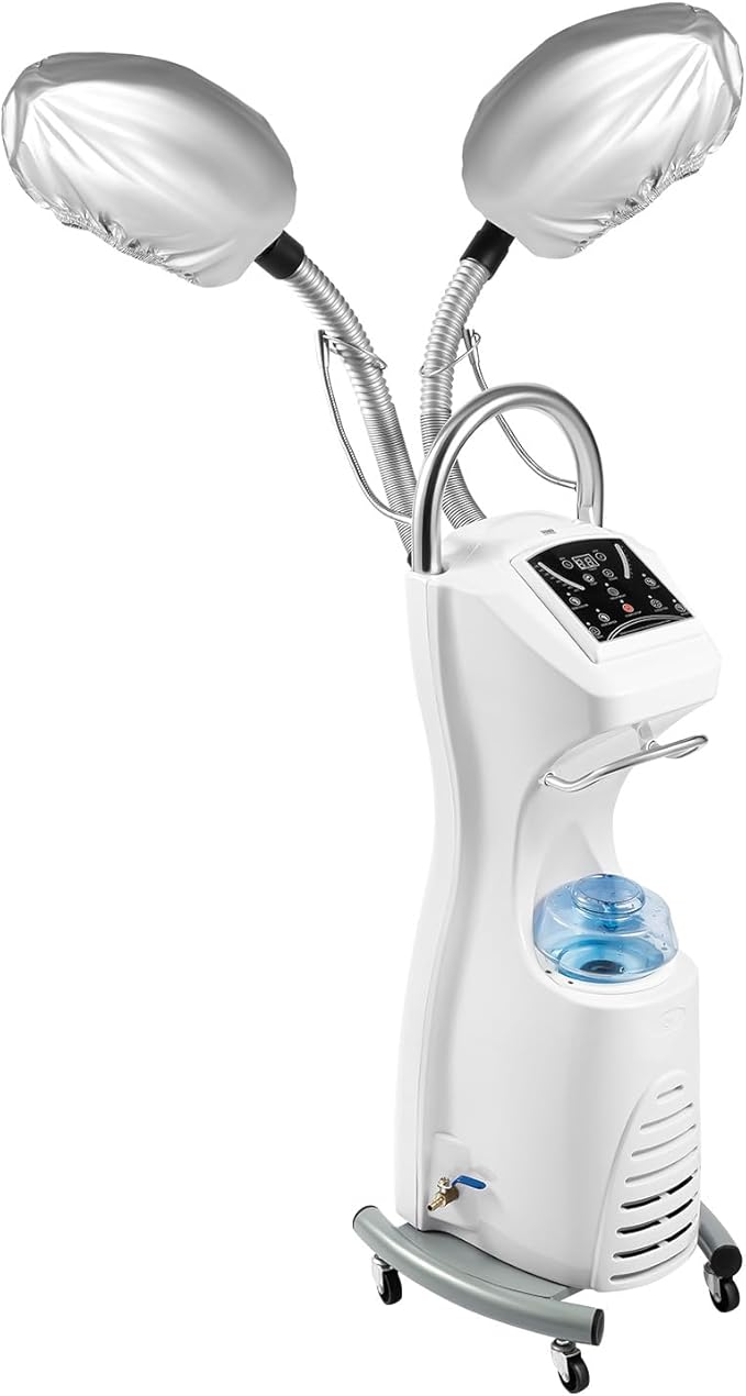 Hair Dryer, 7 in 1 Professional Hair Steamer Hair 700W Freestanding Salon Dryer with Rolling Base, Timer, Temperature and Steam Control, for Color Processor Salon SPA Home Hair Care