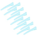 12 Pcs Light Blue Hair Clips for Styling Sectioning, YISSION 3.1 Inch Matte Alligator Hair Clips Hair Barrettes No Crease Duck Billed Hair Clip, Hair Styling Accessories for Women Girls