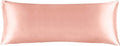 BEDELITE Satin Body Pillow Cover, Super Soft and Cooling Body Pillow Pillowcase for Hair and Skin, Breathable Silky Full Long Pillowcase Cover(20"x54", Coral)