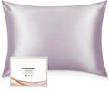 Adubor 100% Silk Pillowcase - Mulberry Silk Pillow Cases, 23 Momme 6A Grade Fibers, Silk Pillow Case for Hair and Skin Health, with Hidden Zipper (Queen 20''x30'', Grayish Purple, 1PC)