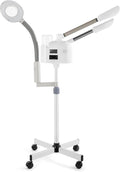 Professional 3 in 1 Facial Steamer Upgrade Esthetician Steamer with hot & Cold Nozzle 5X LED Magnifying Lamp Beauty Salon Spa