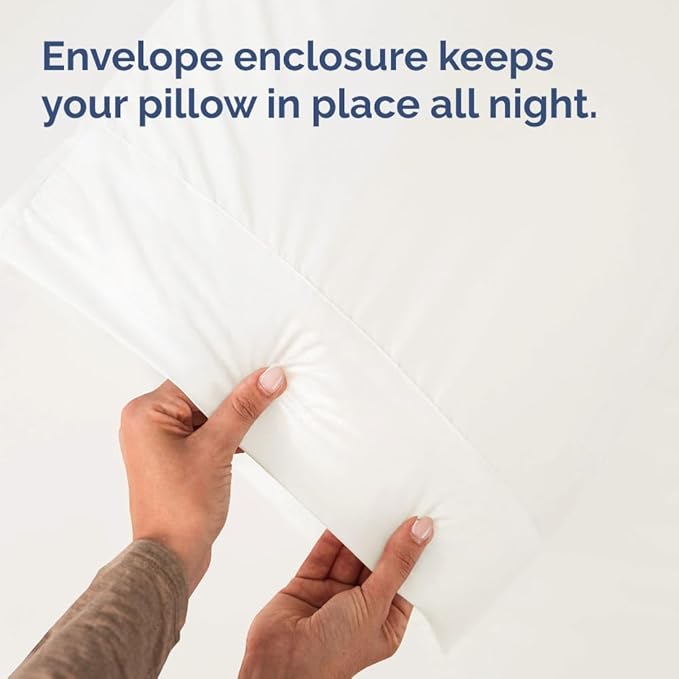 King Pillow Cases - 2 Pack - Super Soft Pillowcase Covers - Envelope Enclosure - Hotel Quality Pillow Protectors - Wrinkle Free, Shrink & Stain Resistant - Machine Washable - 20" x 40" (Antique White)