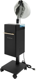 Professional Nano Hair Steamer Machine, 110V Multi-Function Hair Care Equipment with Steam Cap & External Water Tank, Freestanding Rolling Hair Color Processor for Salon Spa Home