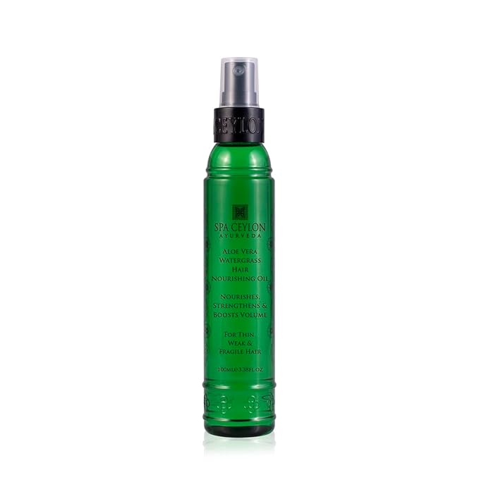 SPA CEYLON Aloe Vera Watergrass Hair Nourishing Oil | Ayurvedic WonderHerbs | Nutrient-rich | Hair growth | Ideal for Weak and Fragile Hair