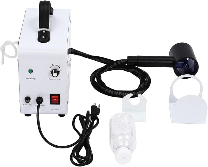 Nano Ionic Hair Steamer Machine with 1300W Fast Heat, 1-10 Adjustable Mist, 11.8oz Tank for Deep Conditioning Treatment at Home & Salon, Moisturizing Dry/Damaged Hair