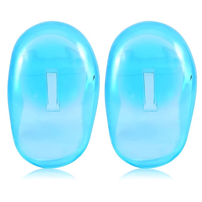 Ear Covers For Hair Dryer, ear covers for hair dryer, Cimenn 2pcs Blue Ear Cover Anti Staining Plastic Guard Earmuffs From The Dye