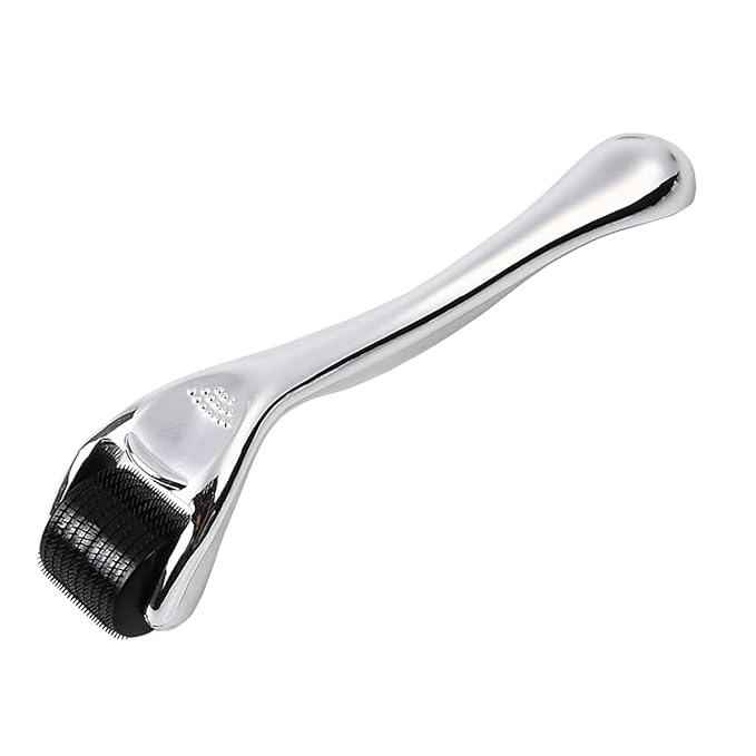 Professional Derma Roller Titanium Micro Needles Roller for Men and Women Microneedling Derma Roller for Home Use - Storage Case & Manual Included