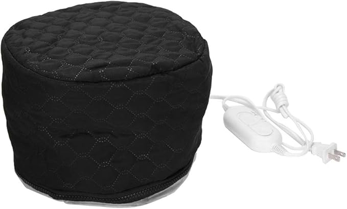 Heat Cap For Deep Conditioning, Adjustable Care Heating Steamer Cap Soft Bonnet Hooded Reusable Shower Portable Thermal Hat Steaming Haircare Therapy for Natural Hair Styling Spa Portable Home Use