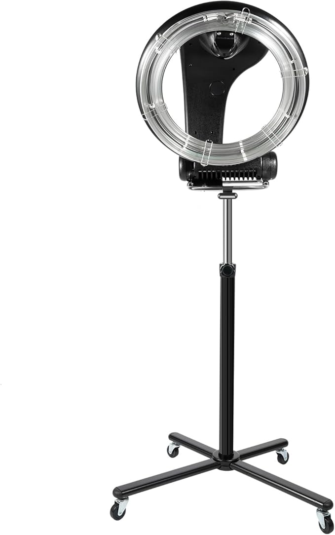 3 in 1 Vertical Orbital Infrared Hooded Dryer, Adjustable Multifunctional Rolling Hair Processor, Removable Hair Steamer Professional Styling Hair Dryer for Beauty Salon Home, 1000W