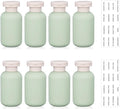 3.4 oz Plastic Small Travel Shampoo Bottles, Refillable Flip Cap Squeeze Bottles for Toiletries, Leakage-proof Travel Shampoo and Conditioner Container (8 pack)