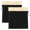 Segbeauty Black Velvet Drawstring Bags with Satin Liner, 2pack 15.7x11.8 Large Hair Dryer and Garment Organizer Bag, 40x30cm Velvet Jewelry Pouches Drawstring Gift Bags Travel Organizer Bag for Blow