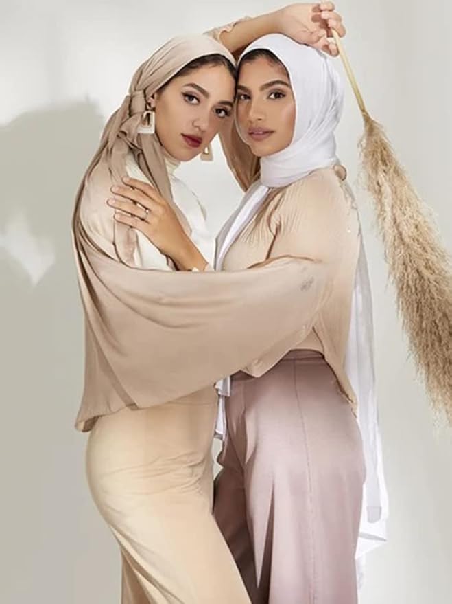 Harewom Head Wraps for Black Women Stretch Head Scarf Long African Hair Wraps Turban Headwraps Jersey Headbands
