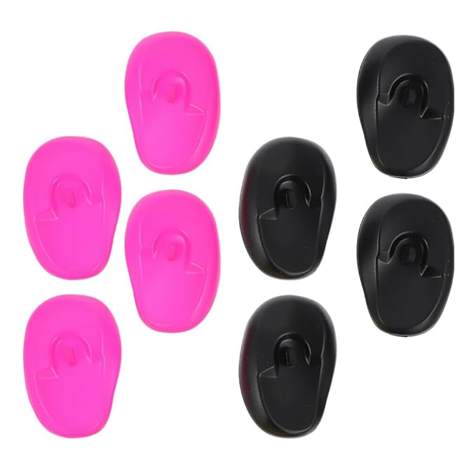 FRCOLOR 8pcs Earmuff Ear Defenders - Salon Ear Heat Protector Covers for Hairdressing & Baking Oil Hair Dryer Use
