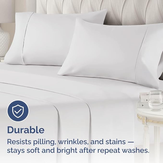 King Pillow Cases - 2 Pack - Super Soft Pillowcase Covers - Envelope Enclosure - Hotel Quality Pillow Protectors - Wrinkle Free, Shrink & Stain Resistant - Machine Washable - 20" x 40" (French Grey)