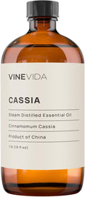 VINEVIDA Cassia Essential Oil - 16 oz - Undiluted - DIY Candle Scents - Bulk for Soap Making & Skin Safe
