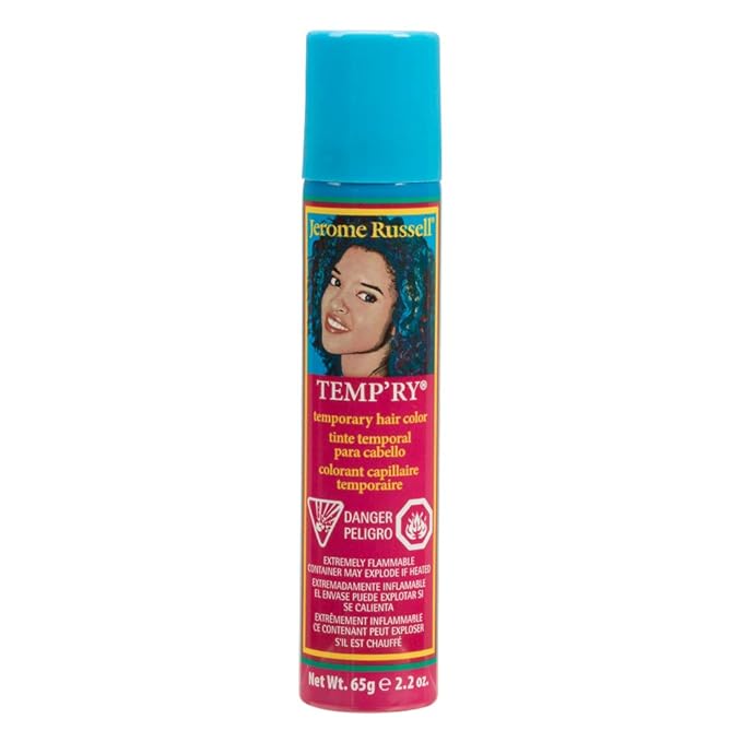 Jerome Russell Temporary Hair Color Spray Intense SprayOn, FastDrying NonSticky Travel Size Hair Dye for Instant Vivid Hair Color 2.2 oz, Copper, 1 Count