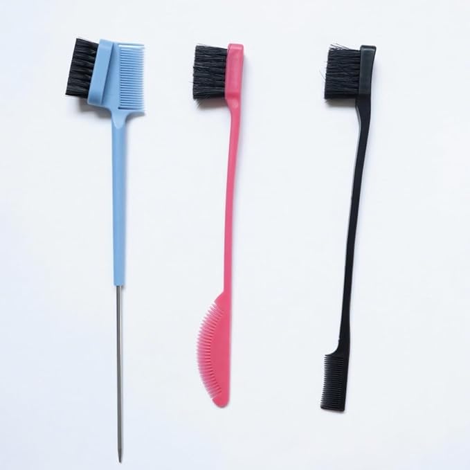 10PCS Blue Fringe Hair Dye Comb Hair Dye Brush