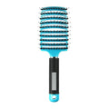 Magical Ultra Detangling Brush for Wet or Dry Hair, Detangler Brush, Fast Drying Styling Massage Hairbrush for Men, Women and Kids (Blue)