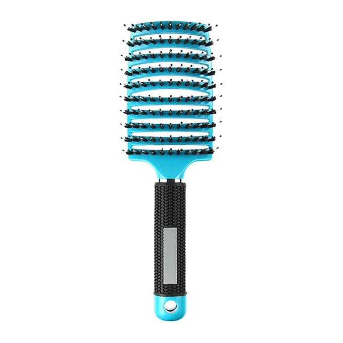 Magical Ultra Detangling Brush for Wet or Dry Hair, Detangler Brush, Fast Drying Styling Massage Hairbrush for Men, Women and Kids (Blue)