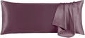 THXSILK Set of 2 100% Mulberry Silk Pillowcase for Hair and Skin, Grade 6A+ Mulberry Silk Pillow Cases Ultra-Soft, Hypoallergenic Pillow Case Cover with Zipper (Body Size 20"x54", Purple)