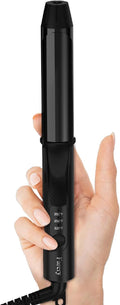 FARERY Travel Curling Iron, 1 Inch Mini Curling Iron Travel Size with 3 Adjustable Temp, 100-240V Dual Voltage, Auto-Off, Ceramic Mini Hair Curler with Keratin&Argan Oil Infuse, Includes Storage Bag