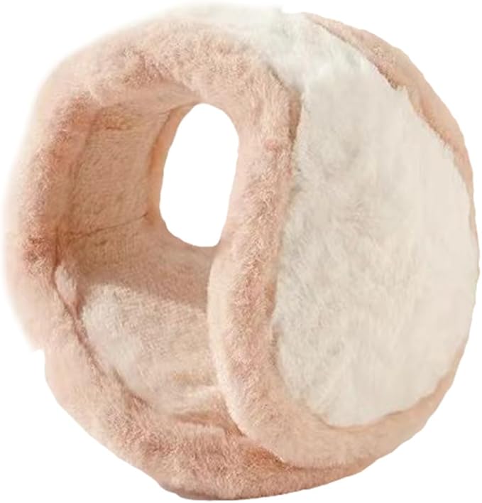 Pocadri Soft Faux Fur Ear Muffs for Women Behind Head Fuzzy Ear Covers Unisex Plush Headband Ear Warmer Cold Weather