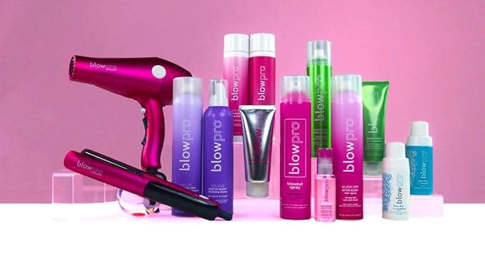 blowpro After Blow Strong Hold Finishing Spray 1.5oz, Adds Shine, Volume & Frizz Control without Buildup, Soy Protein Helps Strengthen Hair, 100% Keratin Treatment Complaint & Safe for All-Hair Types!