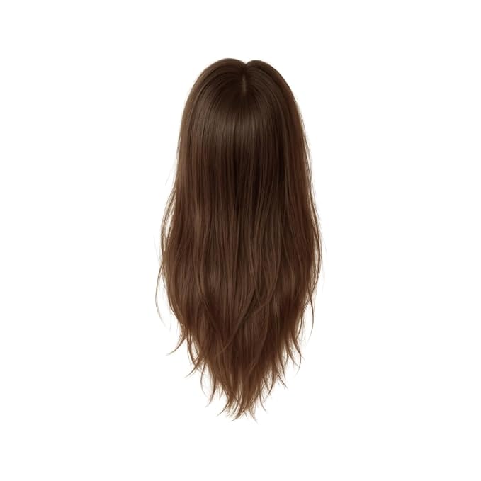 Katalaeya Hair 100% Human Hair Topper - Aurora Crown Double-Drawn Remy Clip-In Mono Base Top Piece for Women with Thinning Hair, Alopecia & Chemo Hair Loss (L6)
