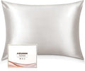 Adubor 100% Silk Pillowcase - Mulberry Silk Pillow Cases, 23 Momme 6A Grade Fibers, Silk Pillow Case for Hair and Skin Health, with Hidden Zipper (Queen 20''x30'', Lvory White, 1PC)