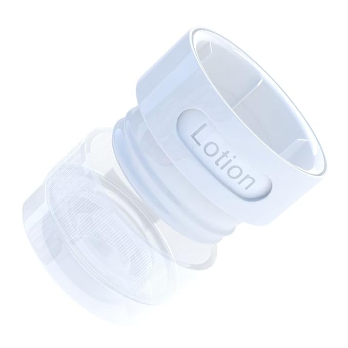 Dot&Dot Travel Bottles, White/Blue/Green/Purple, 1.25 oz, Set of 4