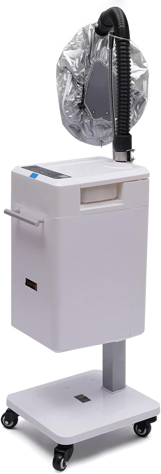 110V 500W Multifunctional Anion Hair Dyeing Machine, Nano Hair Steamer/Hair Oil Machine Stand Up Base Salon Spa Equipment Vertical Nano Steamer (US Stock)