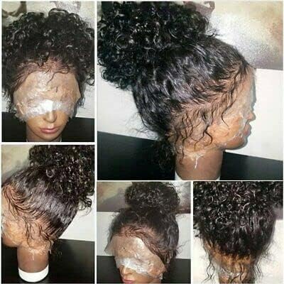 250% Density Deep Wave Human Hair Wig 13x6 Mongolian Lace Front Deep Curly Lace Front Wigs Human Hair Pre Plucked Deep Wave Frontal wig For Black Women Full And Thick (36 Inch, 13x6 Wig)