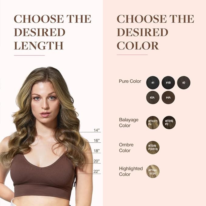 GOO GOO Clip in Hair Extensions Real Human Hair, Remy Human Hair Extensions Clip ins for Women, Natural Human Hair, 20inch 110g 7Pcs, 3/8/613 Balayage Walnut Brown to Ash Brown and Bleach Blonde