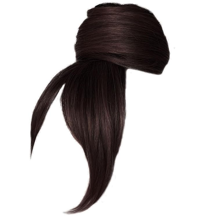 Hairuwear Hairdo Trendy Fringe and Bun Hairpiece With Fashionable Bangs and Side Piece, R4 Midnight Brown