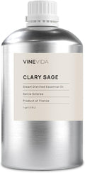 VINEVIDA Clary Sage Essential Oil - Gallon Undiluted - Bulk for Soap Making & Candle Scents - 8 lbs