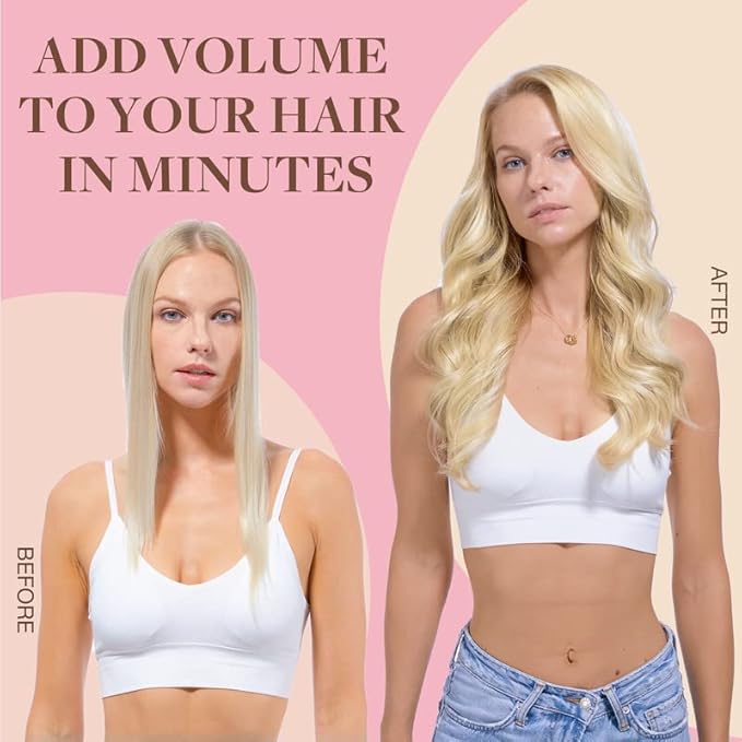 GOO GOO Clip in Hair Extensions - Real Human Remy Hair, Natural, 18in 150g 9Pcs, 17/22/60 Balayage Ash Blonde to Platinum Blonde