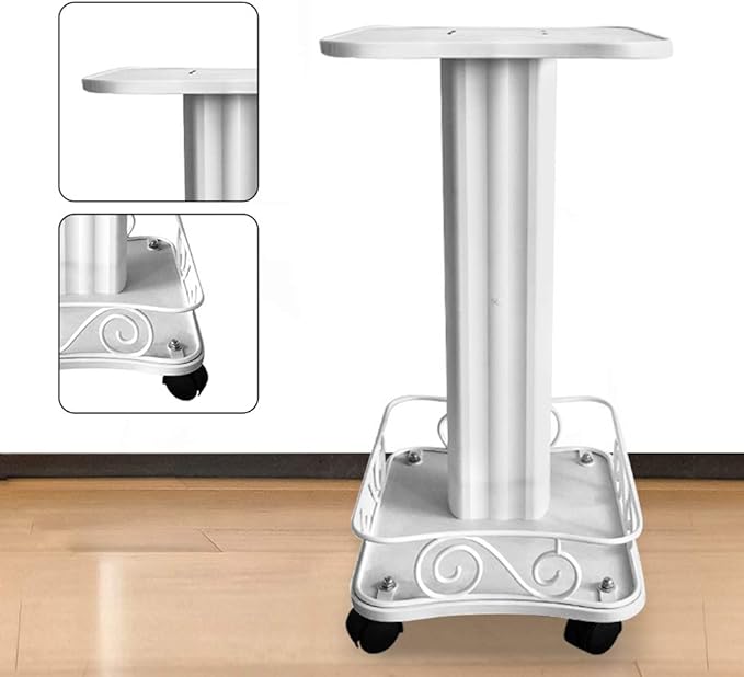 Beauty Instrument Cart Salon Machine Stand, Dental SPA Equipment Trolley Holder Equipment Storage with 4 Wheels Cart Stand for Hair Stylist Hairdresser Salon