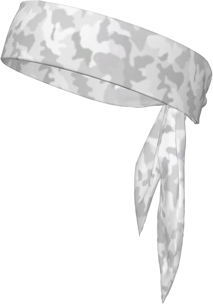 Sports Tie Headband Bandana Running Athletic Sweat Band Elastic Adjustable Sport Head Tie for Men Women Head Ties Ninja Tie Headbands Tennis Sweatbands Soccer Basketball Teams Running Head Band