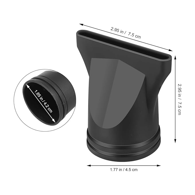 Baluue 2Pcs Hair Dryer Nozzles, Blow Dryer Diffusers, Professional Salon Hairdressing Styling Tool, Narrow Concentrator Replacement Fits1.57-1.89 Inch Outer Diameter