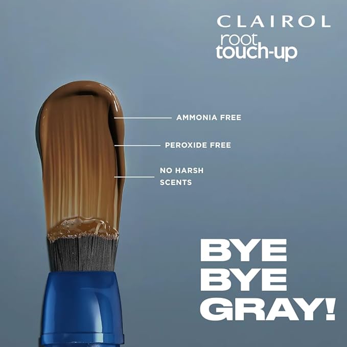 Clairol Root Touch-Up Semi-Permanent Hair Color Blending Gel, 6 Light Brown, Pack of 1