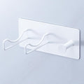 Hair Dryer Holder Wall Mounted, Universal Blow Dryer Holder, Hairdryer Storage Hanger with Plug&Cord Hook, Adhesive Hair Tool Organizer for Bathroom, White