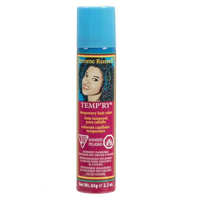 Jerome Russell Dark Blonde Intense Temporary Hair Dye Spray - Fast-Drying, Non-Sticky, Travel Size for Vivid Instant Color, 2.2 oz