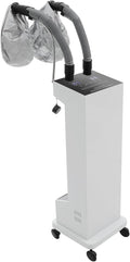 Hair Steamer, Professional Micro Mist Hair Color Processor with 2 Vaporizing Caps, 650W Vertical Hair Care Machine with Rolling Wheels, Salon Spa Equipment for Deep Hair Care Repair, Hair Styling