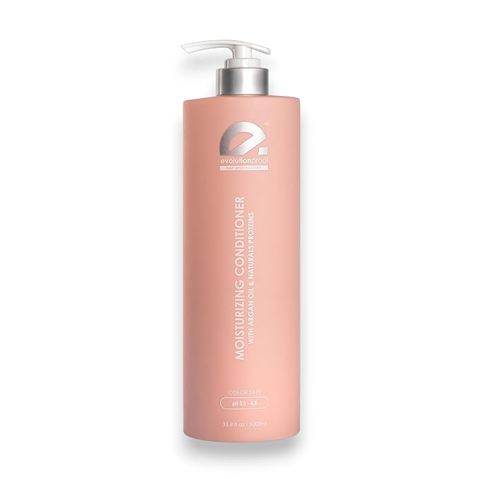 EvolutionProof Moisturizing Keratin Conditioner – Deep Hydration & Repair for Color-Treated or Keratin-Treated Hair with Argan Oil – 33.8 oz