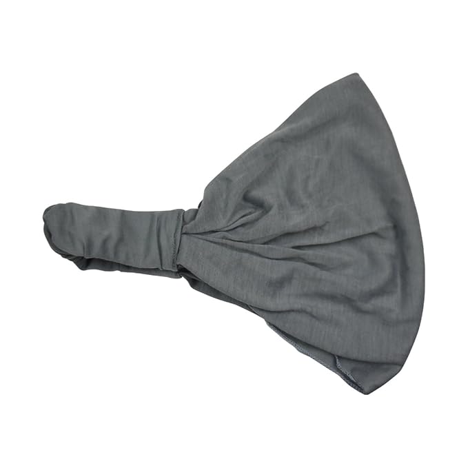Sea Salt Wide Cotton Head Band Solid Boho Yoga Style Soft Hairband for Women