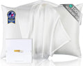 ZIMASILK Upgraded 100% 6A Grade Pure Mulberry Silk Pillowcase for Hair and Skin Silk Pillow Cases with Reinforced Hidden Zipper, More Soft & Durable, Gift Box (King 20"x36" Ivory)