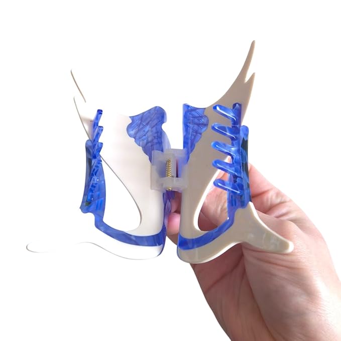 Novelty Sailfish Hair Clips,Cute Acetate Hair Clip,Big Claw Clips for Women,Blue