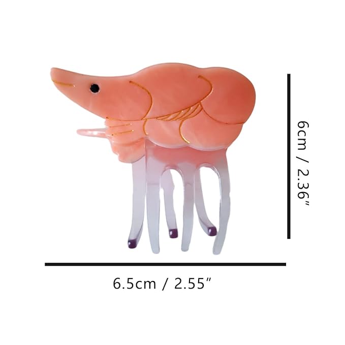Shrimp Claw Clip,Acetate Hair Clips,Small Claw Clips for Women